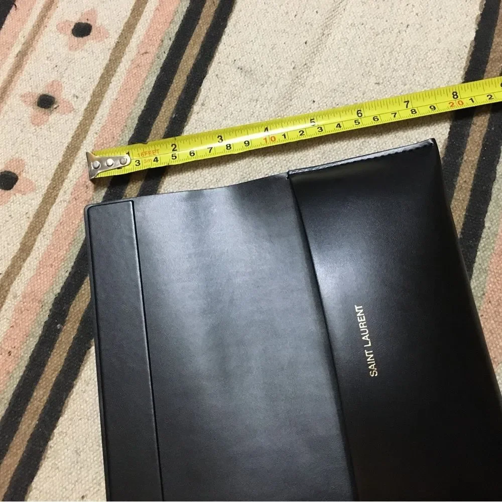 Saint Laurent Black Eyeglasses sunglasses case with shag new